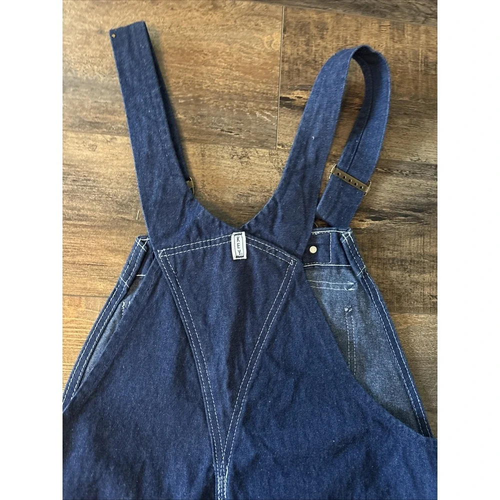 Mens Authentic KEY IMPERIAL Carpenter Bib Overalls 100% Cotton  34x34 Work Farm